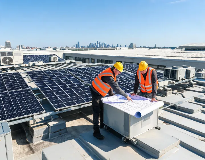 Commercial rooftop solar project planning